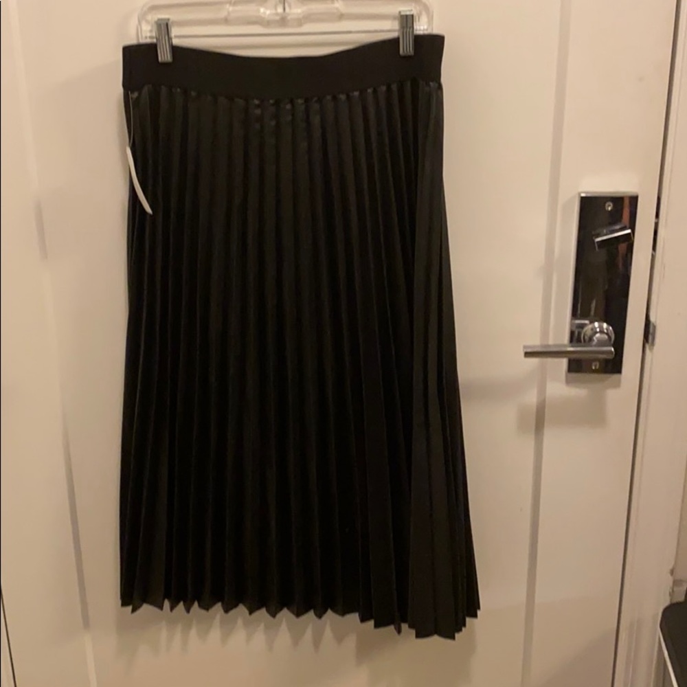 Faux leather skirt